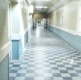 An interior image of the disused section of Cefn Coed Hospital