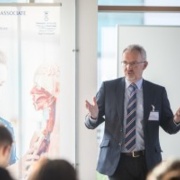Course director Dr Wyn Harris - Medical School's recent PA careers event