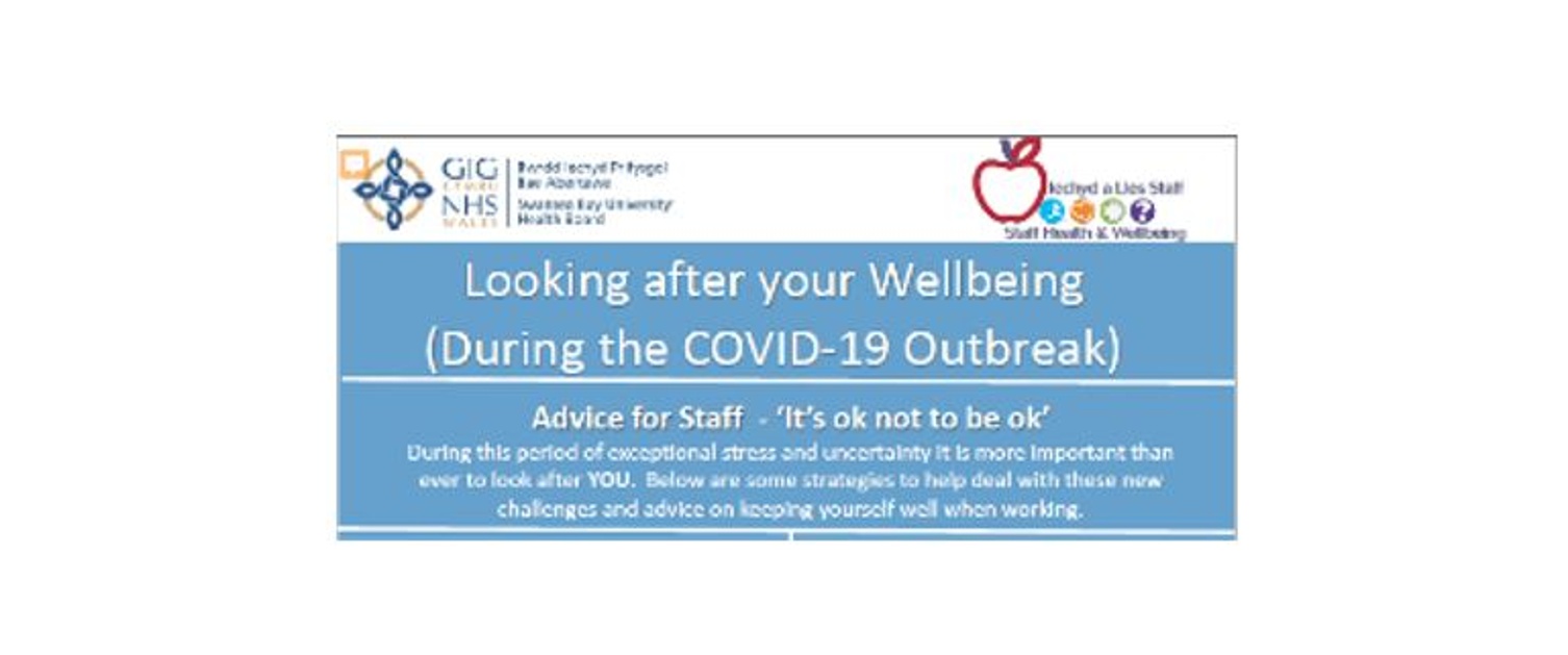 SBUHB Looking after your wellbeing - Swansea Bay University Health Board