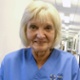 Hazel Eastman in nurse uniform in Gorseinon Hospital