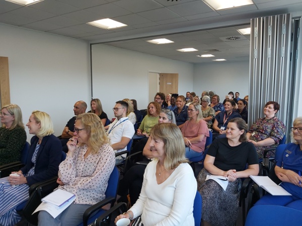 A picture of the audience at the launch of the new nursing and midwifery academy