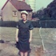 Image shows a woman in old nurse uniform