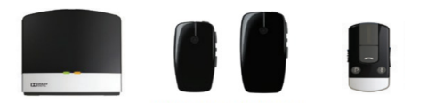 Image shows a selection devices that can connect to hearing aids.