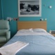 A double bed in the birth centre.