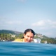 Physiotherapist Ayesha Garvey surfing in El Salvador