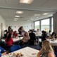 Images show nurses at a celebratory event