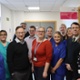 Group shot of the team in Morriston Hospital