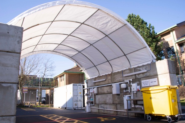 Ambulance decontamination bay