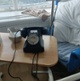 Image shows a rotary telephone