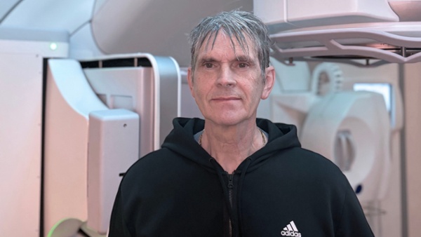 Image shows a patient in a physiotherapy department.