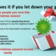 Christmas present picture with a virus as a gift