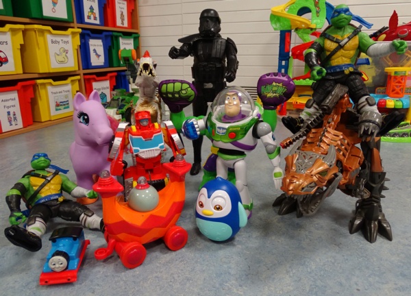 An image of a collection of children's toys