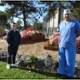 Charlie Wiltshire and Mr Mario Saldanha standing outside