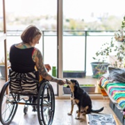 Wheelchair user at home stock image.jpeg
