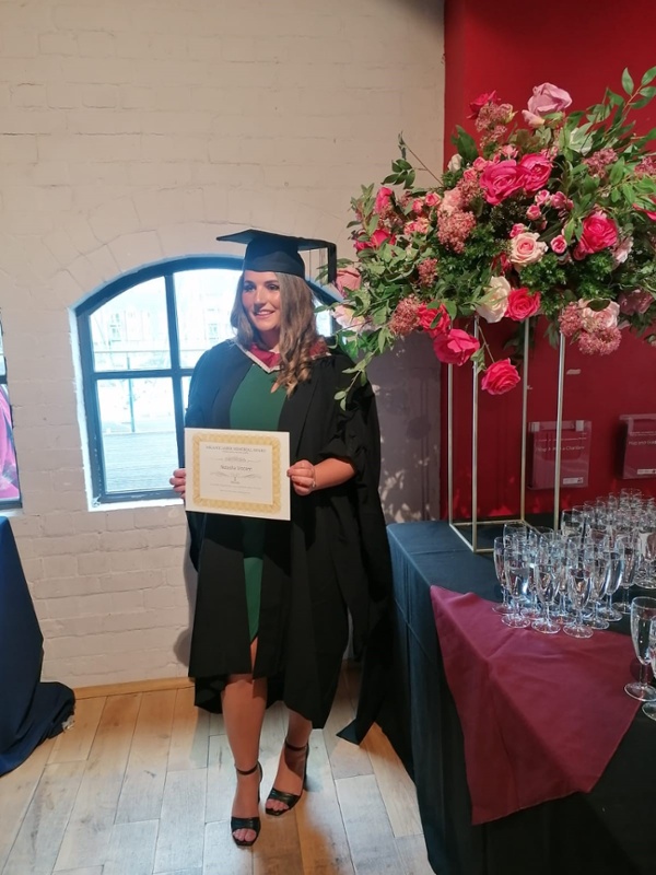 Natasha Vincent graduating 