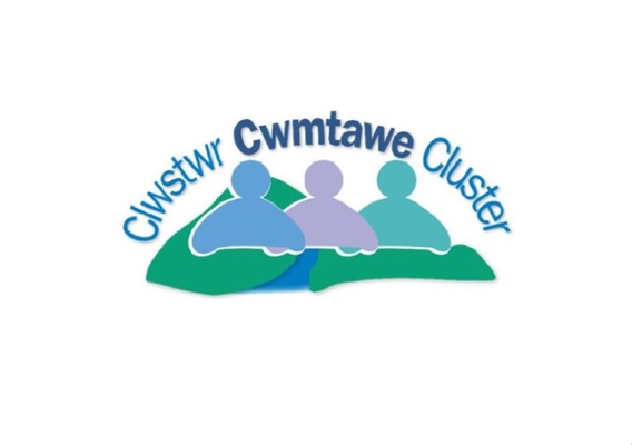 Mae logo ar gyfer Clwstwr Cwmtawe