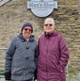 Stuart and Ann Rees outside the shed