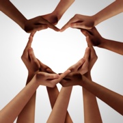 Hands heart shape team adobe stock