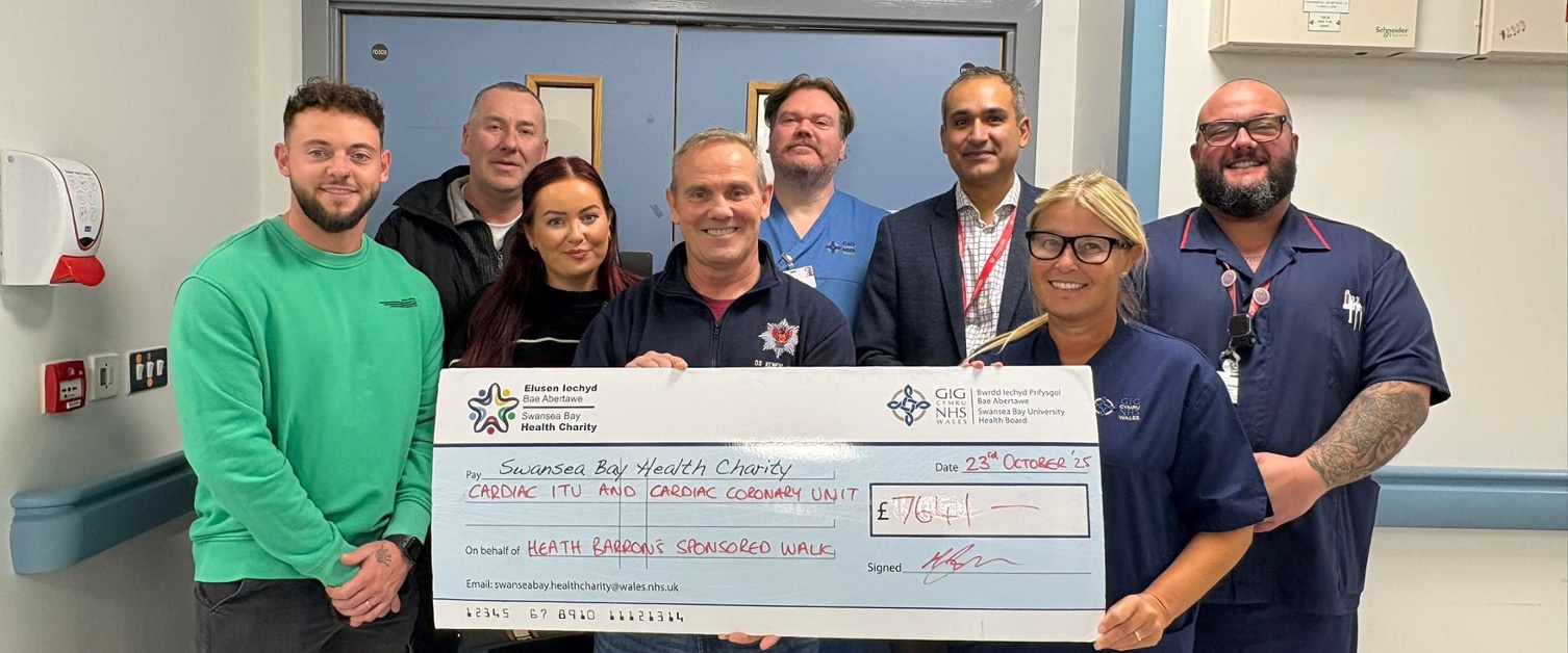 Heath Barron and Cardiac ITU team