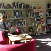 Morriston Library with Rhys