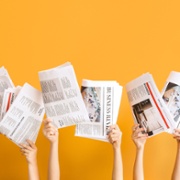 Newspapers orange