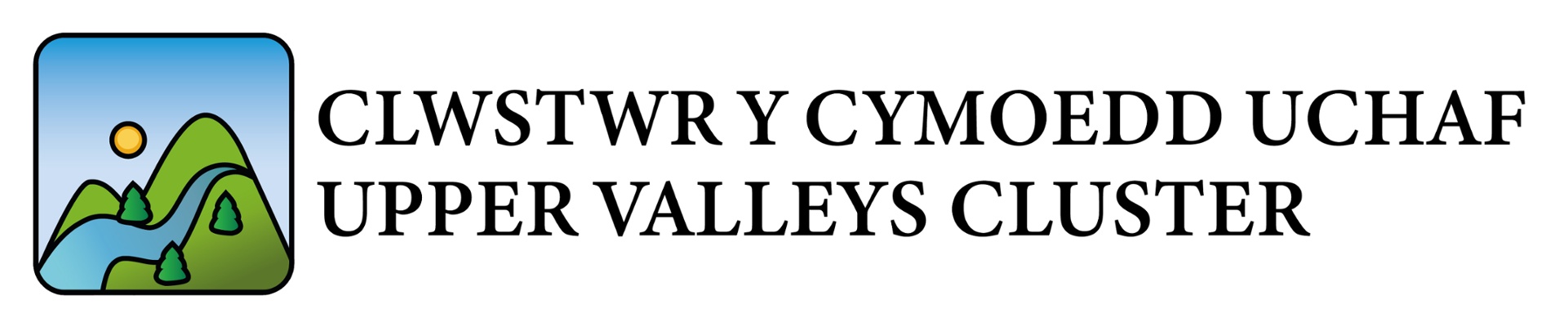 Logo ar gyfer Clwstwr y Cymoedd Uchaf