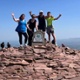 Rebecca Mainwaring atop Pen y Fan 