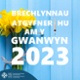 Llun yn dangos tusw o gennin pedr y tu ôl i’r ysgrifen “Pigiad Atgyfnerthu am y Gwanwyn 2023” wedi’i osod ar gefndir glas. Mae chwistrell yn disodli’r ‘T’ yn Atgyfnerthu.