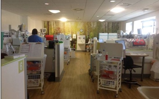 ystafell gofal critigol newydd-anedig