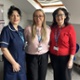 Maria, Nerys a Nicola yn sefyll gyda