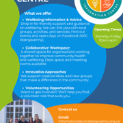 Abergavenny Wellbeing Information Centre Flyer 2025.png