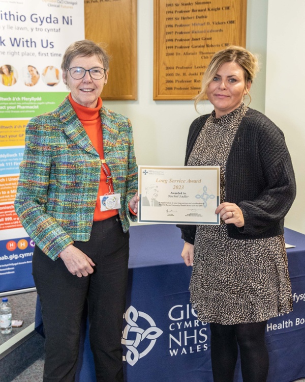 ABUHB Long Service Award Nevill Hall Hospital 24 04 23 Rachel 
