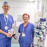 Dr Rachel Walpole and Anaesthetic Trainee, James Florence, ABUHB - Doug Evens.jpg