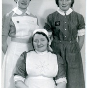 Val Wilmot, Elaine Hill and grandmother Irene Williams, NHS Family1958 - then now.jpg