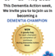 Dementia Action Week Poster Become a dementia champion