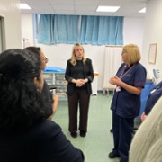 Inside Women's Ambulatory Care Unit with Sister, Claire Adams, and staff.jpg