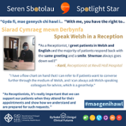 Welsh Language Rights Day Seren Sbotolau Spotlight Star Karli