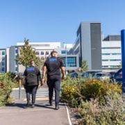 Security at the Grange - Security staff patrol the Grange University Hospital, Doug Evens ABUHB.jpg