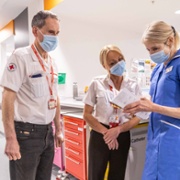 The British Red Cross team work alongside Emergency Department staff to provide support to patients on the day, ABUHB.jpg