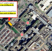 YG temporary endoscopy, car park