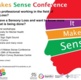 Post that advertised the Makes Sense Conference advertising the British Society for Mental Health and Deafness, the Centre of Sight and Sound, DeafBlind Cymru, Blind Veterans and the time and date of the conference