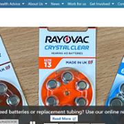 Battery ordering webpage screenshot