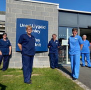 Some of the team from Stanley Eye Unit at Abergele Hospital. L-R_ Sister Lisa Parkhill, Nikki Stanton, Theresa Parry, Ann-Claire Jones and Annie Sealey.png