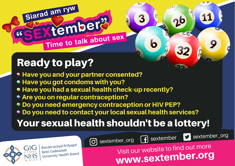 An image of a postcard created for the SEXtember campaign 2021