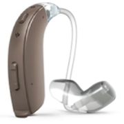 Hearing aid with thin tube and earmould