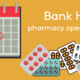 A graphic that people can click on to read bank holiday opening times for community pharmacies
