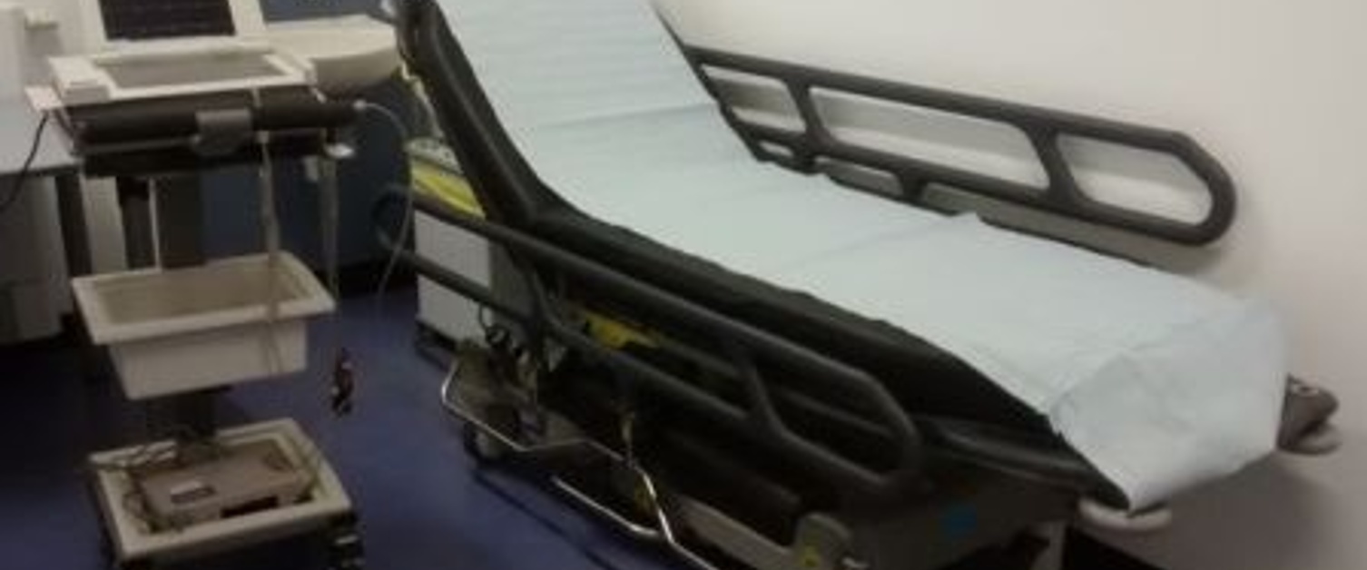 An assessment bed at the pre-operation assessment clinic