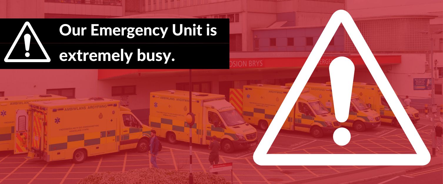 Alert - Our Emergency Unit is extremely busy