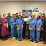 Ward Manager Bethan Price and team, C5 Cardiothoracic Ward, UHW