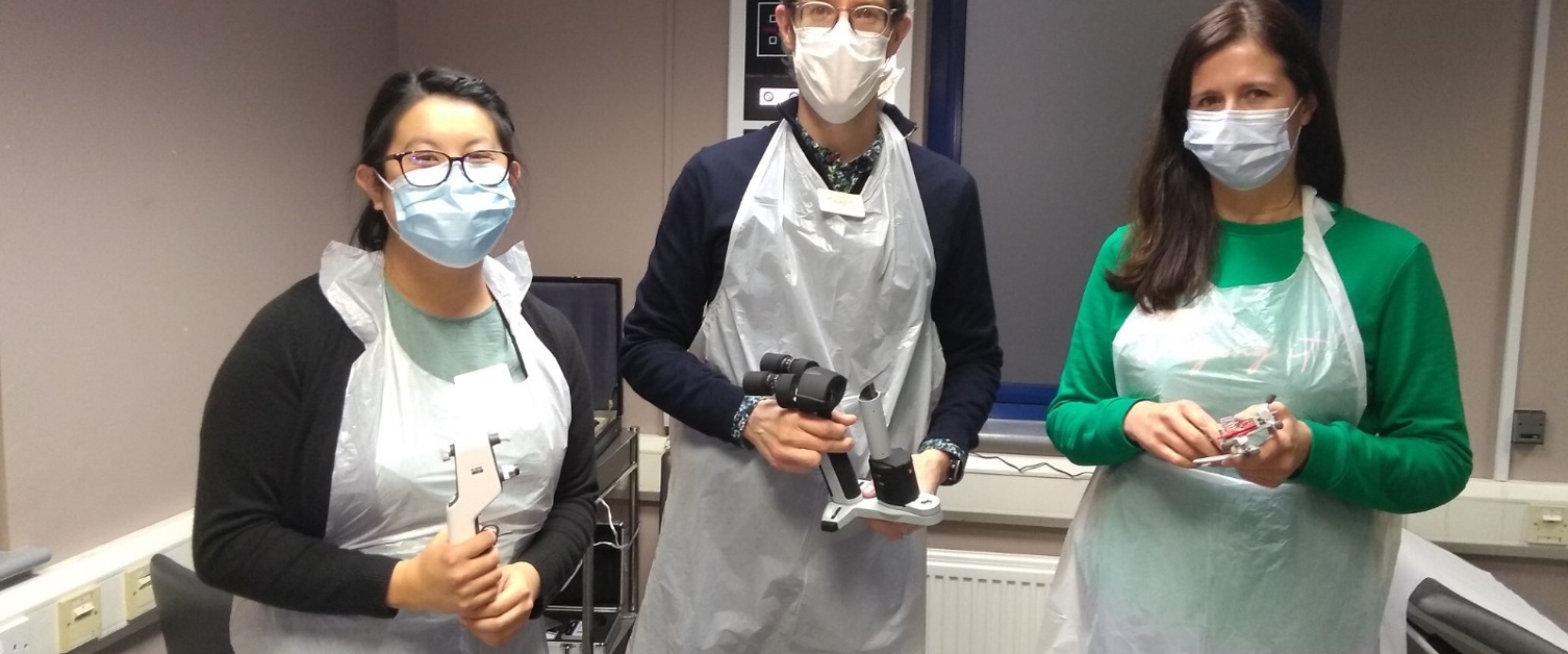 Vikki Ann Baker, Project Lead and Optometrist, James Tombs and Anna Rees, Optometrists.